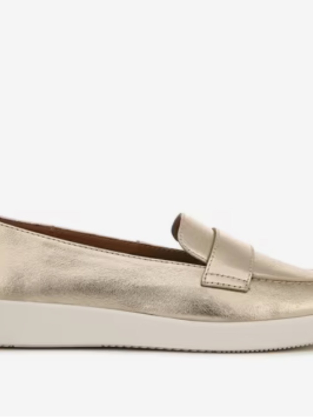 Naturalizer Karis Loafer in Gold. Size 10M NWT (in box).